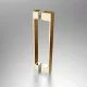 Душевая дверь Vincea Alpha VDP-3AL800CLG 80 см, профиль золотой матовый, стекло прозрачное