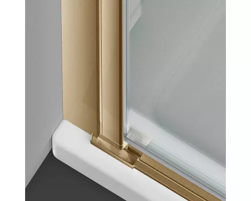 Душевая дверь Vincea Alpha VDP-3AL800CLG 80 см, профиль золотой матовый, стекло прозрачное
