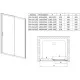 Душевая дверь Vincea Alpha VDS-3AL110CLG 110 см, профиль золотой матовый, стекло прозрачное