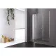 Приобрести Душевая дверь распашная Cezares Elena 195 см прозрачное стекло ELENA-W-B-13-90+60/50-C-Cr в магазине сантехники Santeh-Crystal.ru