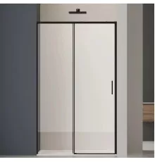 Душевая дверь Vincea Soft 2 VDS-3SO2130CLB 130 см, профиль черный матовый, стекло прозрачное