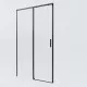 Душевая дверь Vincea Soft 2 VDS-3SO2120CLB 120 см, профиль черный матовый, стекло прозрачное