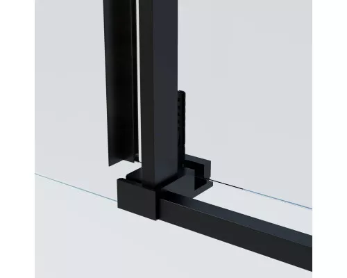 Душевая дверь Vincea Soft 2 VDS-3SO2120CLB 120 см, профиль черный матовый, стекло прозрачное