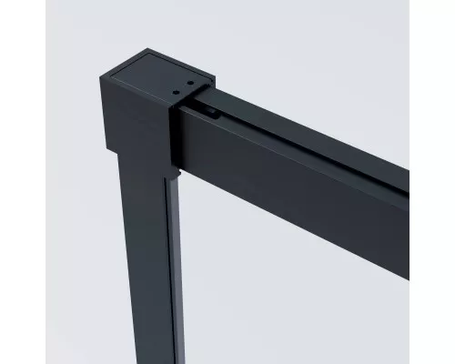 Душевая дверь Vincea Soft 2 VDS-3SO2120CLB 120 см, профиль черный матовый, стекло прозрачное