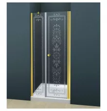 Душевая дверь распашная Cezares Royal Palace 190 см прозрачное с матовым узором ROYAL PALACE-A-B-11-100+90-CP-G