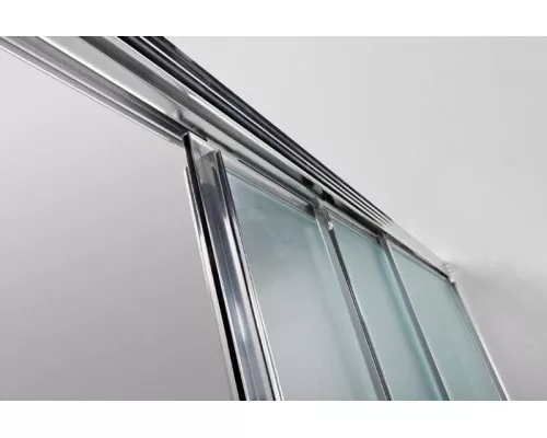 Заказать Душевая дверь 100 см Cezares FAMILY-B-BF-3-100-P-Cr текстурное стекло в магазине сантехники Santeh-Crystal.ru