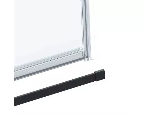 Купить Душевая дверь 150 см Vincea Como Soft VDS-1CS150CLB прозрачное в магазине сантехники Santeh-Crystal.ru