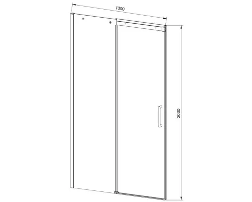 Заказать Душевая дверь 130 см Vincea Dice VDS-4D130CL прозрачное в магазине сантехники Santeh-Crystal.ru