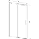 Заказать Душевая дверь 130 см Vincea Dice VDS-4D130CL прозрачное в магазине сантехники Santeh-Crystal.ru
