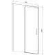 Приобрести Душевая дверь 150 см Vincea Dice VDS-4D150CL прозрачное в магазине сантехники Santeh-Crystal.ru