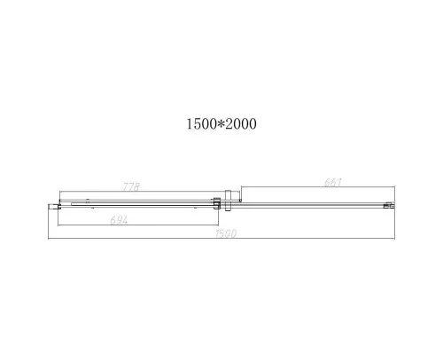 Заказать Душевая дверь 150 см Vincea Dice VDS-4D150CLB прозрачное в магазине сантехники Santeh-Crystal.ru