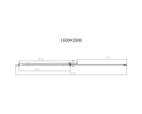 Заказать Душевая дверь 160 см Vincea Dice VDS-4D160CL прозрачное в магазине сантехники Santeh-Crystal.ru