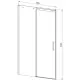 Заказать Душевая дверь 160 см Vincea Dice VDS-4D160CL прозрачное в магазине сантехники Santeh-Crystal.ru