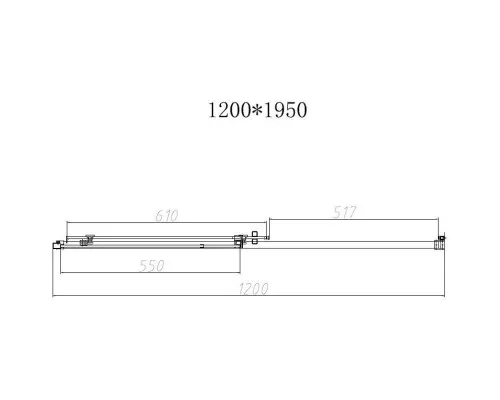 Купить Душевая дверь 120 см Vincea Slim-N VDS-4SN120CLB прозрачное в магазине сантехники Santeh-Crystal.ru