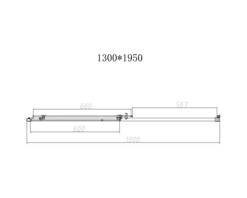 Заказать Душевая дверь 130 см Vincea Slim-N VDS-4SN130CL прозрачное в магазине сантехники Santeh-Crystal.ru
