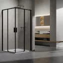 Душевой уголок Vincea Slim VSS-6SL8010CLB 100x80 см, профиль черный матовый, стекло прозрачное