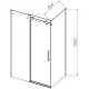 Душевой уголок Vincea Como-N VSR-4CN8014CLB 140x80 см, профиль черный матовый, стекло прозрачное