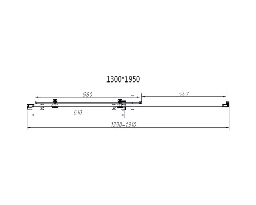 Душевой уголок Vincea Como-N VSR-4CN9013CLB 130x90 см, профиль черный матовый, стекло прозрачное