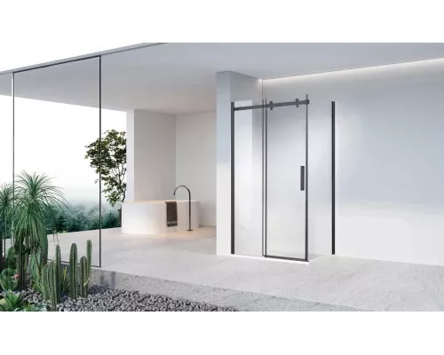 Душевой уголок Vincea Como-N VSR-4CN8013CLB 130x80 см, профиль черный матовый, стекло прозрачное