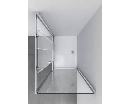 Душевой уголок Vincea Alpha VSR-3AL9011CLB 110x90 см, профиль черный матовый, стекло прозрачное