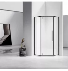 Душевой уголок Vincea Slim-N VSP-4SN100CLB 99x99 см, профиль черный матовый, стекло прозрачное