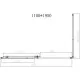 Душевой уголок Vincea Slim-N VSR-4SN9011CGB 110x89 см, профиль черный матовый, стекло тонированное
