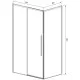 Душевой уголок Vincea Slim-N VSR-4SN9011CLGM 110x89 см, профиль вороненая сталь, стекло прозрачное