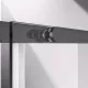 Душевой уголок Vincea Slim-N VSR-4SN9011CLGM 110x89 см, профиль вороненая сталь, стекло прозрачное