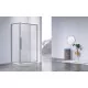 Душевой уголок Vincea Slim-N VSR-4SN9011CLGM 110x89 см, профиль вороненая сталь, стекло прозрачное