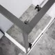 Душевой уголок Vincea Slim-N VSR-4SN9011CLGM 110x89 см, профиль вороненая сталь, стекло прозрачное