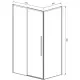 Душевой уголок Vincea Slim-N VSR-4SN8014CGB 140x79 см, профиль черный матовый, стекло тонированное