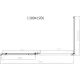 Душевой уголок Vincea Slim-N VSR-4SN9013CLG 130x89 см, профиль золотой матовый, стекло прозрачное