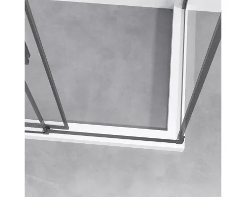 Душевой уголок Vincea Slim-N VSS-4SN900CLGM 89x89 см, профиль вороненая сталь, стекло прозрачное