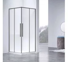 Душевой уголок Vincea Slim-N VSS-4SN900CLGM 89x89 см, профиль вороненая сталь, стекло прозрачное