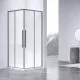 Душевой уголок Vincea Slim-N VSS-4SN900CLGM 89x89 см, профиль вороненая сталь, стекло прозрачное