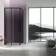 Душевой уголок Vincea Slim-N VSS-4SN8010CGB 99x79 см, профиль черный матовый, стекло тонированное