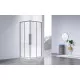 Душевой уголок Vincea Slim-N VSS-4SN8010CLGM 99x79 см, профиль вороненая сталь, стекло прозрачное