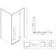 Душевой уголок Vincea Slim-N VSR-5SN9010CLB 98,2x88,5 см, профиль черный матовый, стекло прозрачное