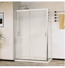 Душевой уголок Vincea City VSR-5CT9011CL 110x90 см, профиль хром, стекло прозрачное