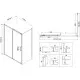 Душевой уголок Vincea City VSR-5CT9011CLB 110x90 см, профиль черный матовый, стекло прозрачное