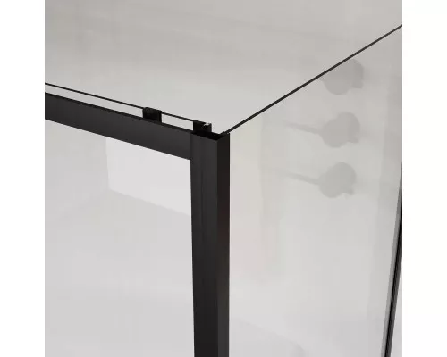 Душевой уголок Vincea City VSR-5CT9011CLB 110x90 см, профиль черный матовый, стекло прозрачное
