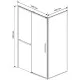 Душевой уголок Vincea Slim Soft VSR-1SS1014CLG 140x100 см, профиль золотой матовый, стекло прозрачное