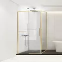 Душевой уголок Vincea Slim Soft VSR-1SS1015CLG 150x100 см, профиль золотой матовый, стекло прозрачное Душевой уголок Vincea Slim Soft VSR-1SS1015CLG 150x100 см, профиль золотой матовый, стекло прозрачное