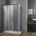 Душевой уголок Vincea Soft VSR-3SO8015CLGM 150x80 см, профиль вороненая сталь, стекло прозрачное Душевой уголок Vincea Soft VSR-3SO8015CLGM 150x80 см, профиль вороненая сталь, стекло прозрачное