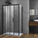 Душевой уголок Vincea Soft VSR-3SO9013CLB 130x90 см, профиль черный матовый, стекло прозрачное Душевой уголок Vincea Soft VSR-3SO9013CLB 130x90 см, профиль черный матовый, стекло прозрачное