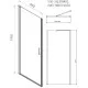 Душевой уголок Vincea Alpha VSR-3ALP9095MT 95x90 см, профиль хром, стекло текстурное