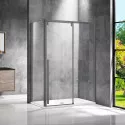 Душевой уголок Vincea Lugano VSR-1L9012CLGM-1 120x90 см, профиль вороненая сталь, стекло прозрачное Душевой уголок Vincea Lugano VSR-1L9012CLGM-1 120x90 см, профиль вороненая сталь, стекло прозрачное