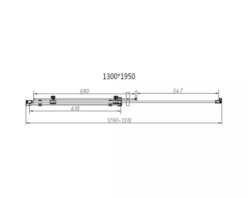 Душевой уголок Vincea Como-N VSR-4CN8013CGB 130x80 см, профиль черный матовый, стекло тонированное
