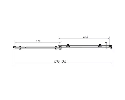 Душевой уголок Vincea Como-N VSR-4CN8013CGB 130x80 см, профиль черный матовый, стекло тонированное
