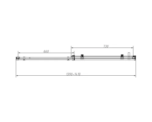 Душевой уголок Vincea Como-N VSR-4CN8014CGB 140x80 см, профиль черный матовый, стекло тонированное